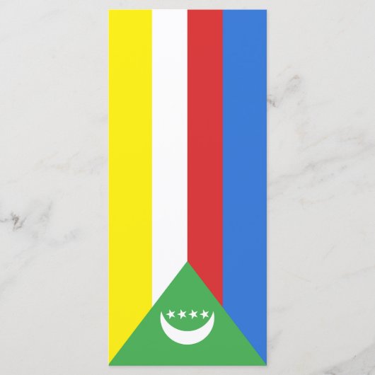 Comorese vlag menu (Voorkant)