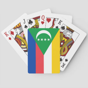 Comorese vlag pokerkaarten