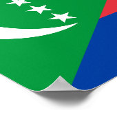 Comorese vlag poster (Hoek)