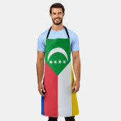 Comorese vlag schort (Gedragen)