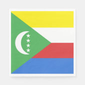 Comorese vlag servet (Voorkant)