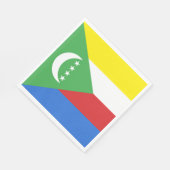 Comorese vlag servet (Hoek)
