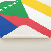 Comorese vlag sherpa deken (3/4)
