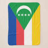 Comorese vlag sherpa deken (Voorkant)