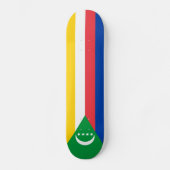 Comorese vlag skateboard (Voorkant)