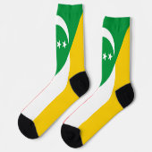 Comorese vlag sokken (Links)