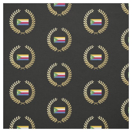 Comorese vlag stof (Swatch)