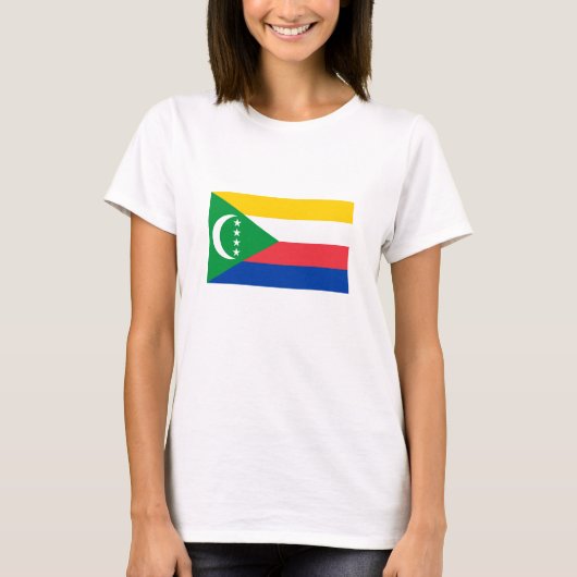 Comorese vlag t-shirt (Voorkant)