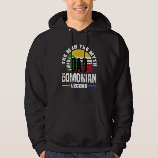 Comorian Comoros Comorian Flag Fathers Day Hoodie (Voorkant)