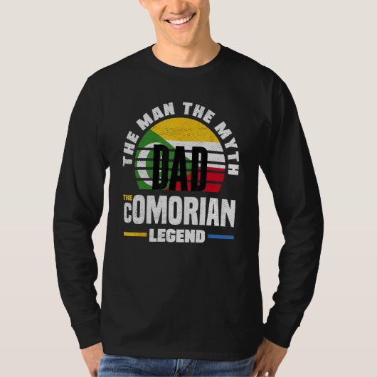 Comorian Comoros Comorian Flag Fathers Day T-shirt (Voorkant)