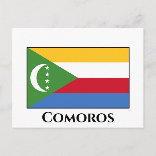 Comoros Flag Briefkaart (Voorkant)