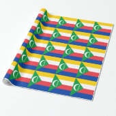 Comoros Flag Cadeaupapier (Uitgerold)