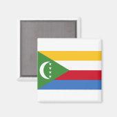 Comoros Flag Magneet (Voorkant / Achterkant)