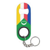 Comoros Flag Mini Flessenopener (Achterkant)
