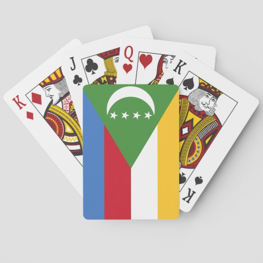 Comoros Flag Pokerkaarten (Achterkant)