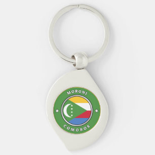 Comoros Flag Sleutelhanger