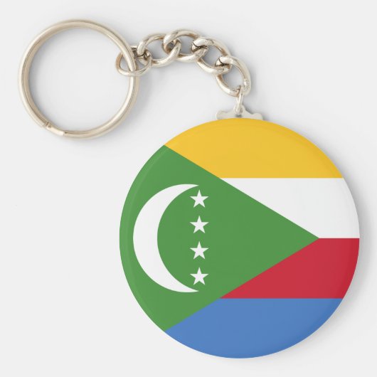Comoros Flag Sleutelhanger (Voorkant)