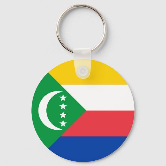 Comoros Flag Sleutelhanger (Voorkant)