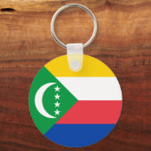 Comoros Flag Sleutelhanger (Voorkant)