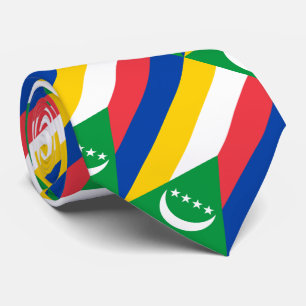 Comoros Flag Stropdas