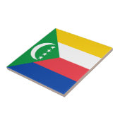 Comoros Flag Tegeltje (Zijkant)