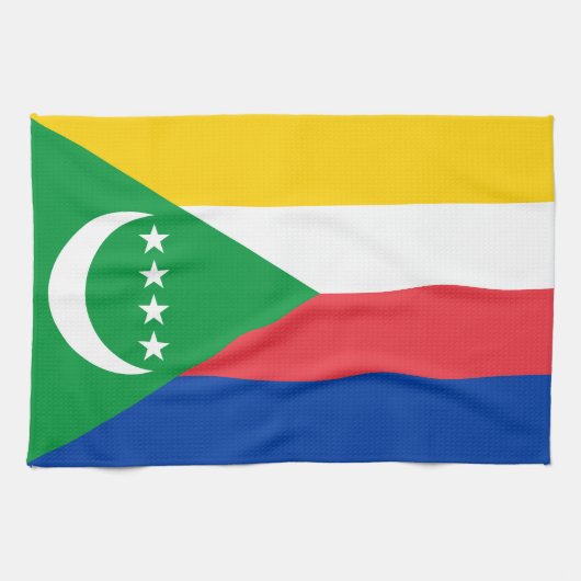 Comoros Flag Theedoek (Horizontaal)