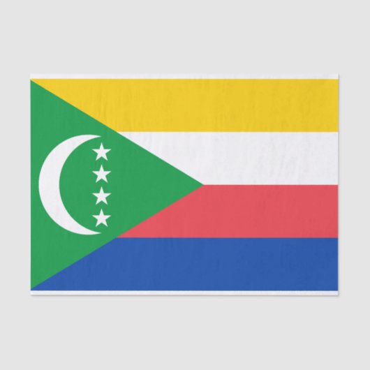 Comoros Flag Tissuepapier (Voorkant)