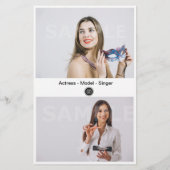 Comp Cards - Model Modeling Composite Comp ZED Flyer (Achterkant)