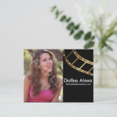 Comp-kaart met 2-zijdig hoofdopname voor een proce briefkaart (Staand voorkant)