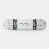 Comp Skateboard Blue Flower Motif (Horz)