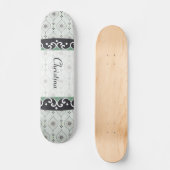 Comp Skateboard Blue Flower Motif (Recto)