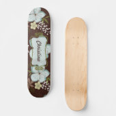 Comp Skateboard Hawaiian Blue Flower (Recto)
