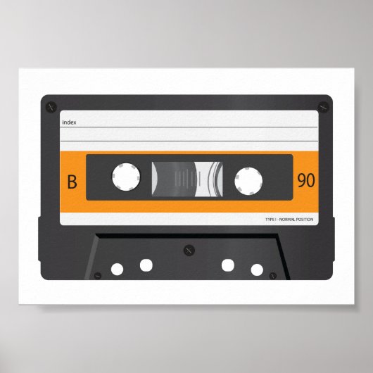 Compact Cassette poster. Poster (Voorkant)