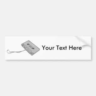 Compact Cassettebandje - Magnetische opnametape Bumpersticker
