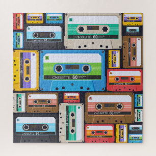 Compact Cassettes Abstracte compositie Legpuzzel