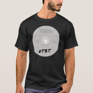 Compact Disc - CD Rom Throwback Thursday Computer  T-shirt