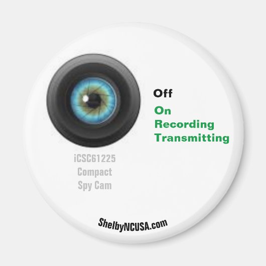 Compact Spy Cam Fridge Magnet (Devant)