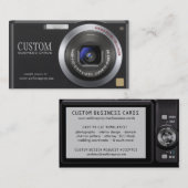 Compact Visitekaartje voor digitale camera fotogra (Voorkant / Achterkant)