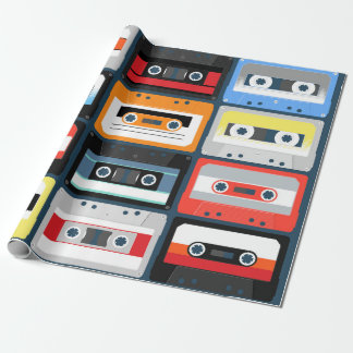 Compacte cassettes. Instellen.  afbeelding vlak Cadeaupapier
