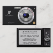 Compacte digitale camera professionele fotograaf visitekaartje (Voorkant / Achterkant)
