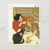 Compagnie Chocalats Advertisement French Briefkaart (Voorkant / Achterkant)