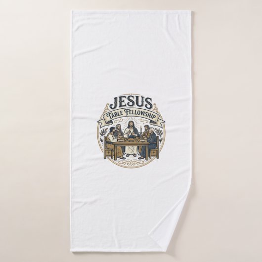 Compagnie de table de Jésus Compagnie de table de (Serviette de bain)