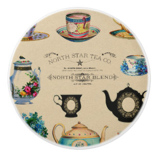 Compagnie de Thé Boutons de tiroir vintage