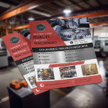 Compagnie d'usinage CNC Rouge<br><div class="desc">Les entreprises manufacturières sont toujours à la recherche de services d'usinage CNC de haute qualité. Présentez vos solutions d'usinage de précision à des clients potentiels grâce à ce prospectus entièrement personnalisable. Excellente façon de faire de la publicité lors de salons et de réunions avec les clients. Le texte, le logo...</div>