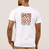 Compagnon d'échecs dans 1 T-shirt de base du (Dos)