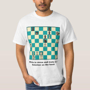 Compagnon d'échecs dans 1 T-shirt de valeur du