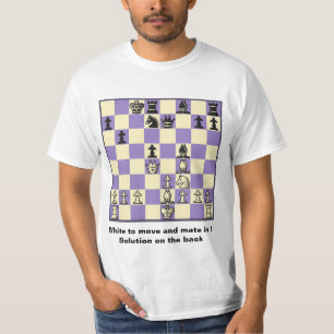 Compagnon d'échecs dans 1 T-shirt de valeur du