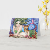 Compagnon d'océan - carte vierge (Fleur jaune)