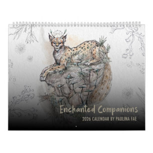 Compagnons enchantés : Calendrier 2026 par Paulina
