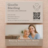 Companion Caregiver QR Code Senior Support Service Visitekaartje